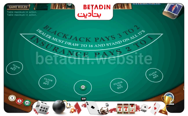 قوانین و مقررات تعیین شده برای بلک جک شرطی